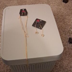 Paparazzi Gold Necklace and Earring Set